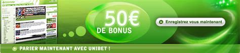 unibet 50 euro bonus